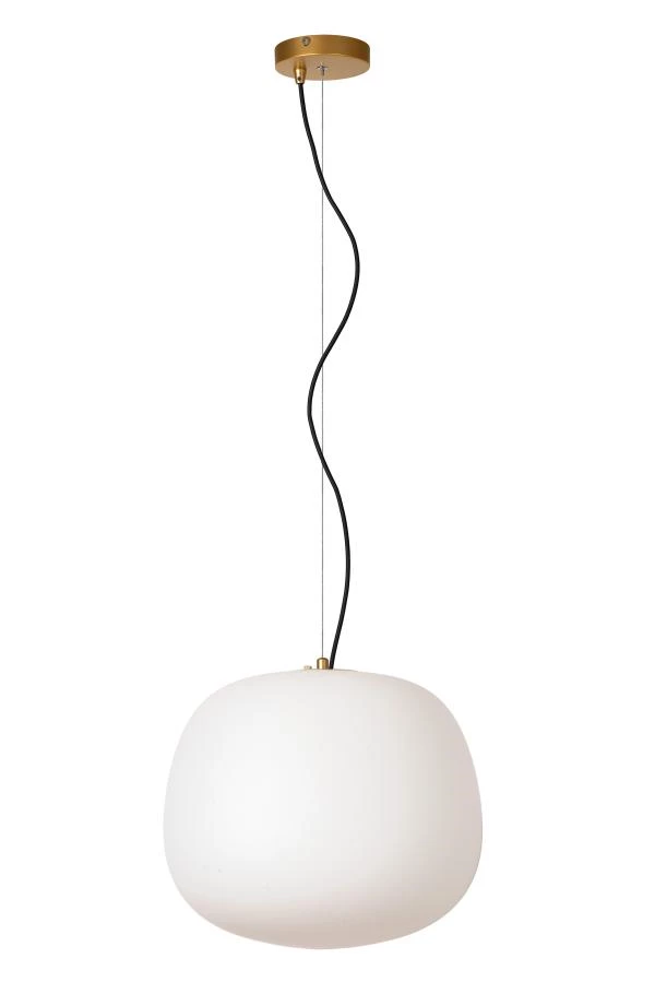 Lucide ELYSEE - Pendant light - Ø 38 cm - 1xE27 - Opal - turned off